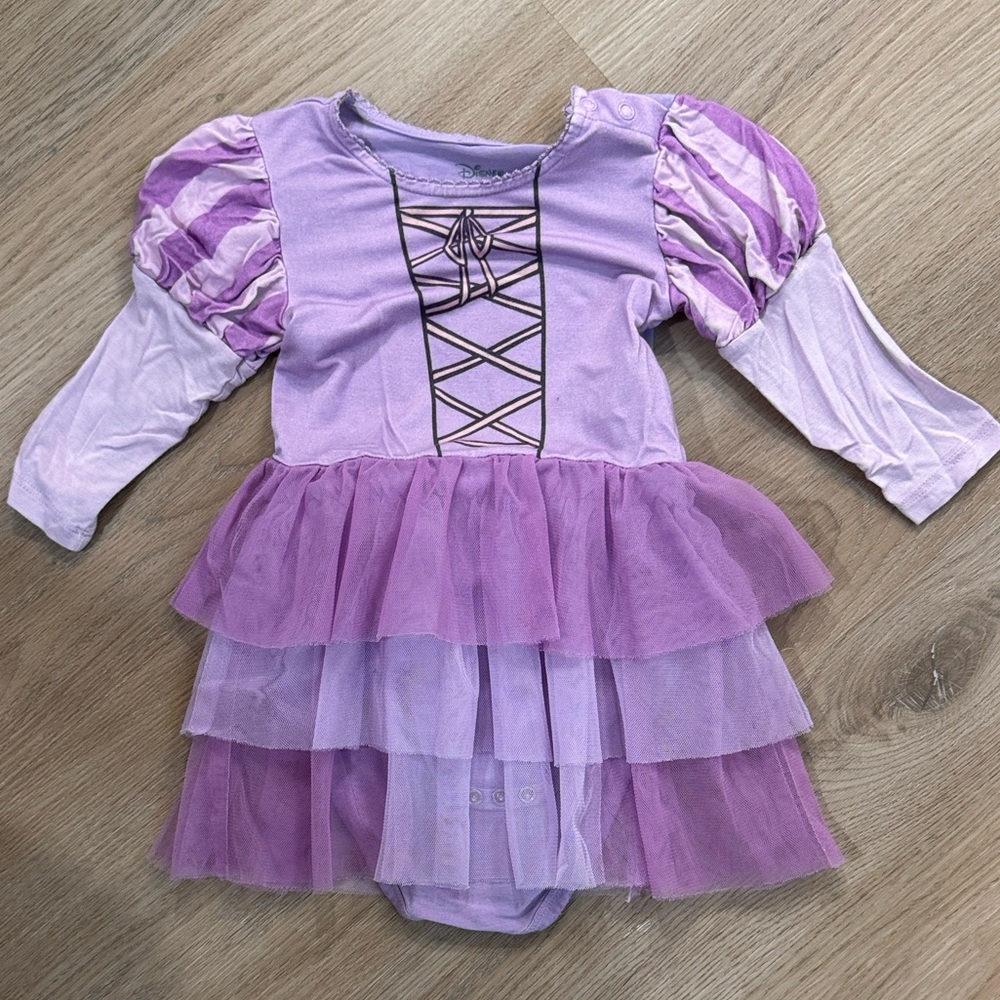 Posh Peanut Disney Rapunzel Tulle Bodysuit Dress 18-24